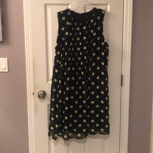 60’s Vibe Polka Dot Chiffon Dress